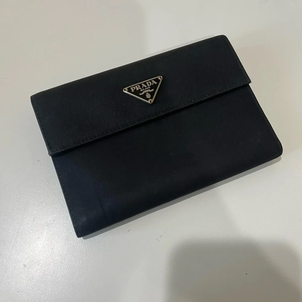 PRADA TESSUTO BLACK NYLON WALLET - Picture 15 of 15